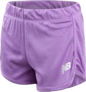 New Balance Girls Athletic Shorts - Active Performance Mesh Running Shorts - Dolphin Gym Shorts for Girls (Sizes: 7-16)