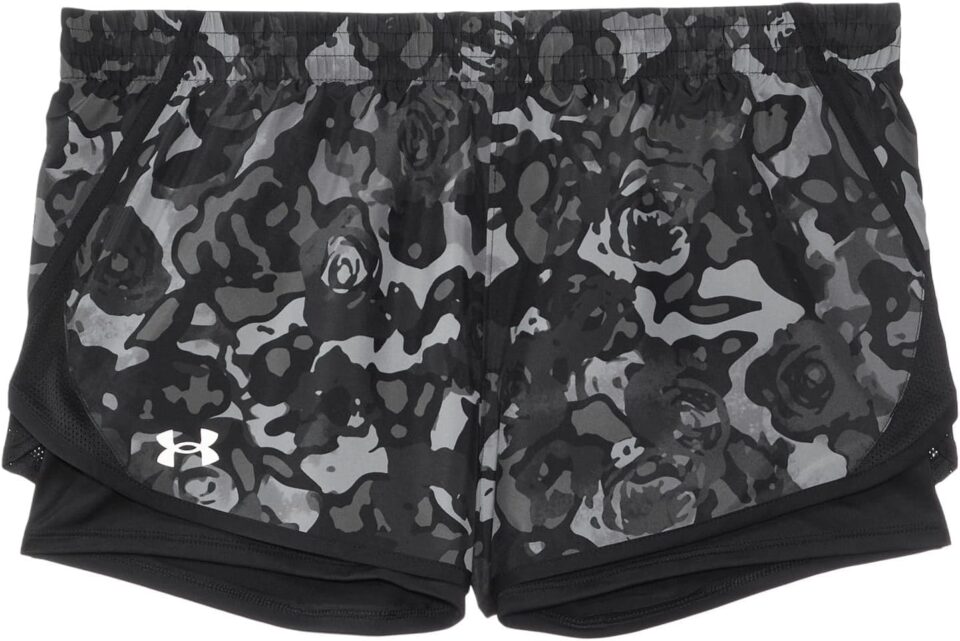 Under Armour Girls' Fly by Printed 2-in-1 Shorts (Big Kids)