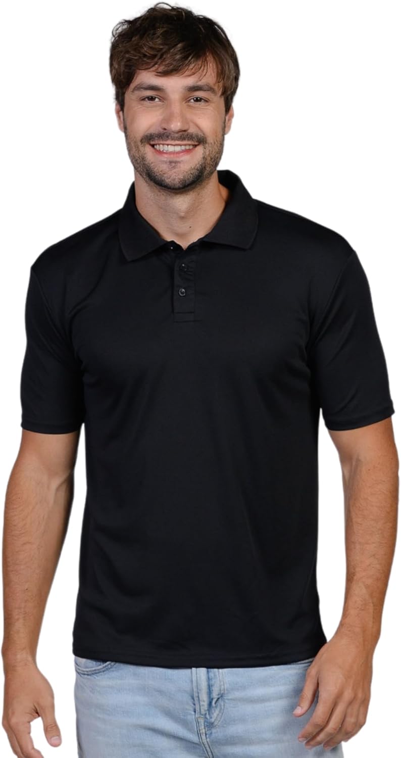 INGEAR Men's Polo Shirt Quick Dry Athletic Golf Tennis Performance Short Sleeve - Casual Office Uniform Wear – Activewear