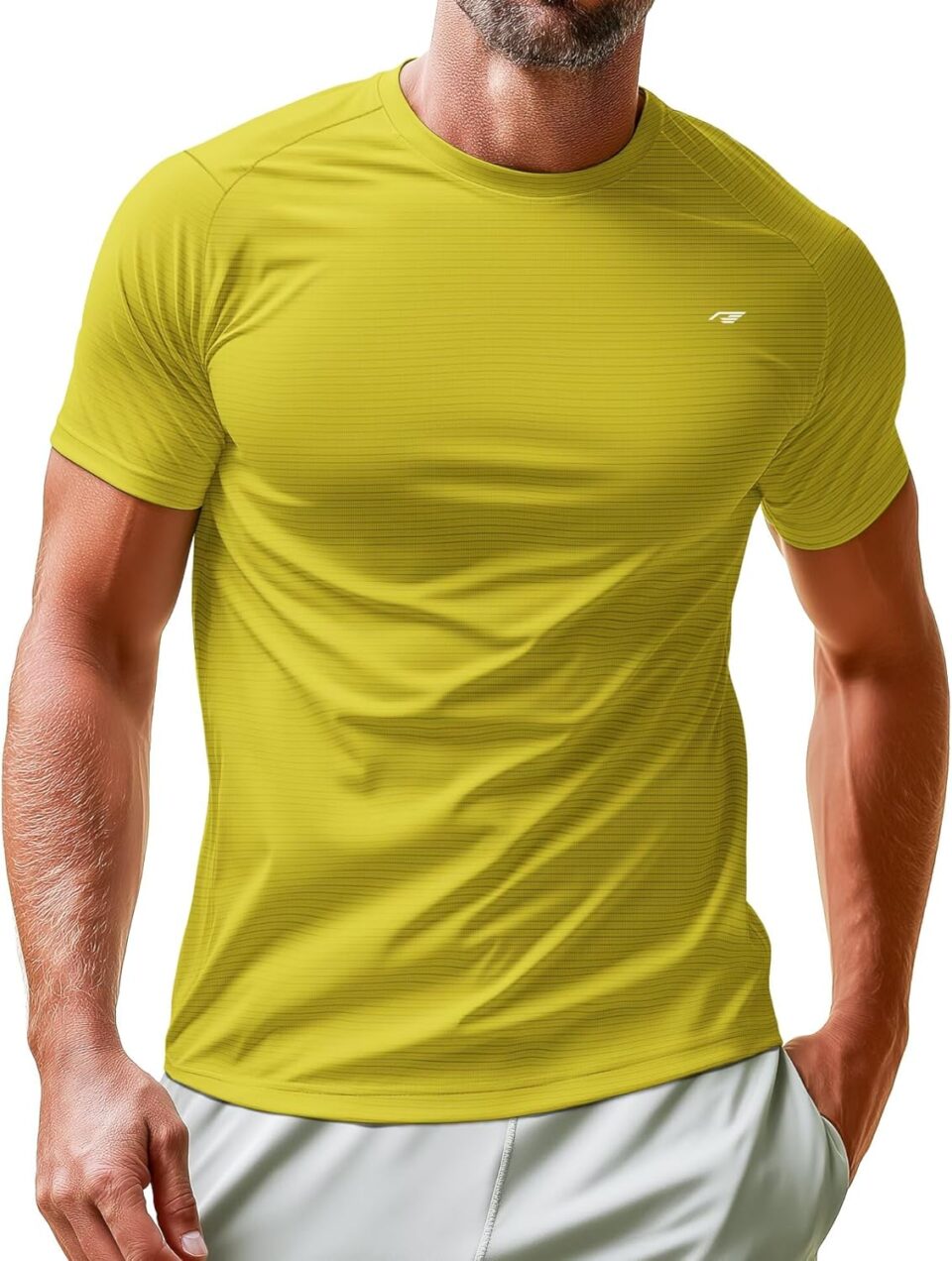 Mens Performance T-Shirts Short Sleeve Athletic Fit Tee Shirt Moisture Wicking Quick Dry Gym Tshirts Running Active Wear