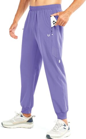 NORTHYARD Men's Athletic Running Pants Lightweight Workout Joggers Quick Dry Gym Sweatpants Active Sports Track Training