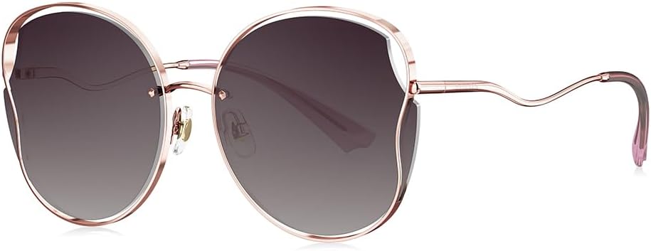 BOLON Women Elegant Romantic Oversized Butterfly Sunglasses 59mm, Exclusive Eyewear Brand of EssilorLuxottica