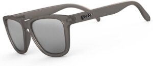 goodr Going to Valhalla...Witness! Polarized Sunglasses for Men & Women, Medium Sized (OG), Dark Gray Translucent Frames with Chrome Mirrored Reflective Lenses, UV400 Protection, No Slip