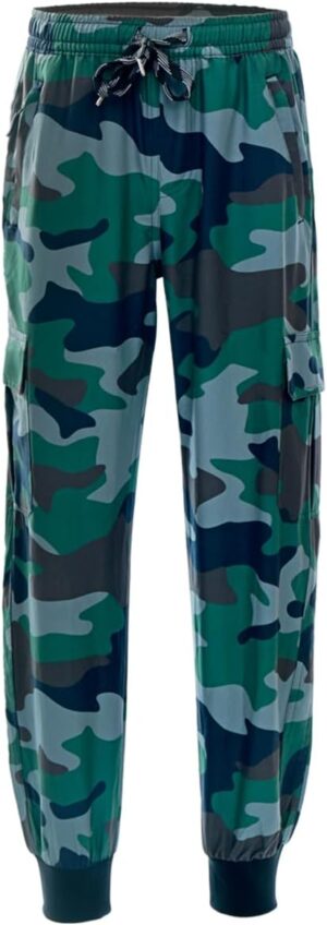 DEVOROPA Boys Joggers Lightweight Hiking Cargo Pants Water Resistant UPF 50+ Quick Dry Youth Kids Athletic Running Pants