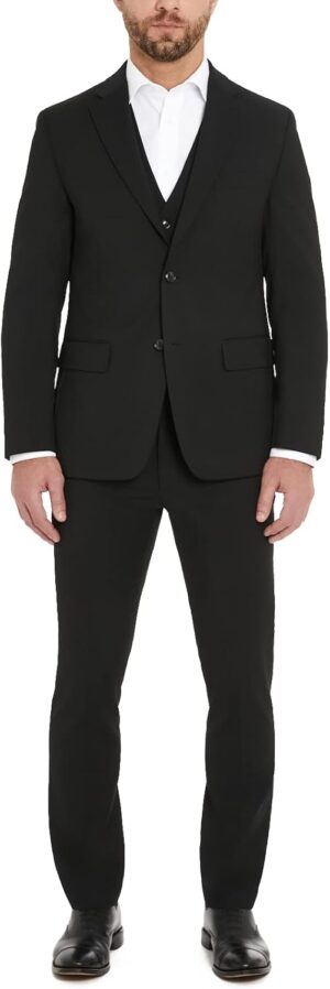Tommy Hilfiger TH Flex Modern Fit Suit Separates Jacket, Black, 46 Long