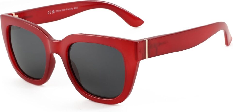 ZENOTTIC Retro Square Polarized Sunglasses for Women Vintage Sun Glasses UV400 Protection Trendy Shades Fashion Style