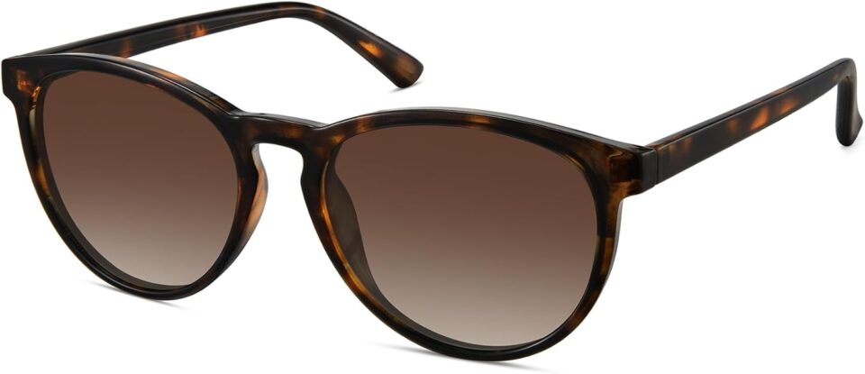 Classic Round Polarized Sunglasses for Women Retro Shades Trendy Vintage Sun Glasses FZN825
