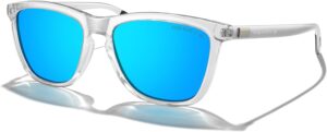 MERRY'S Unisex Polarized Sunglasses for Women Men Classic Retro Designer Style Aluminum Legs