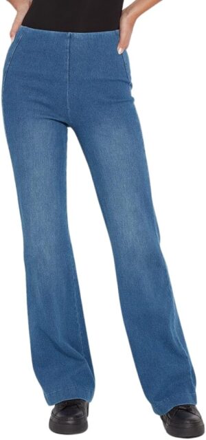 Lyssé Denim Trouser – High Waisted Stretch Jeans for Women, Stretch Denim with an Elevated, Polished Look