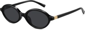 WOWSUN Retro Oval Sunglasses Womens Trendy Sun Glasses Sunnies UV400 Protection