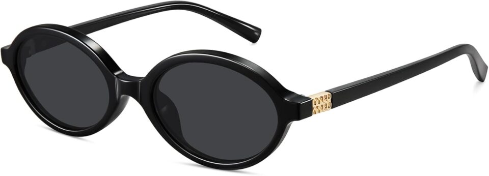 WOWSUN Retro Oval Sunglasses Womens Trendy Sun Glasses Sunnies UV400 Protection