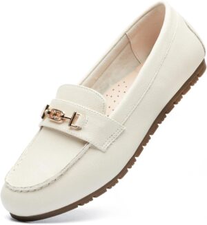 DeYashopin Women's Loafer Shoes Leisure Slip On Work Shoes Comfort Walking Flats