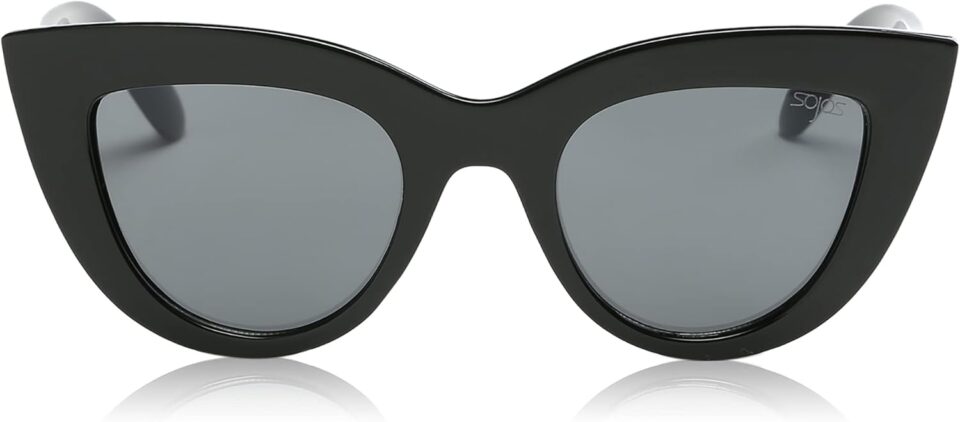 SOJOS Retro Small Vintage Cat Eye Sunglasses for Women Cute Fashion UV400 Sunnies SJ2939