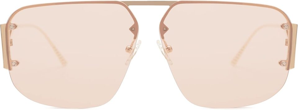 SOJOS Trendy Aviator Sunglasses Mens Womens Retro Metal Rimless Frame Shades Lentes De Sol Para Mujer SJ1192