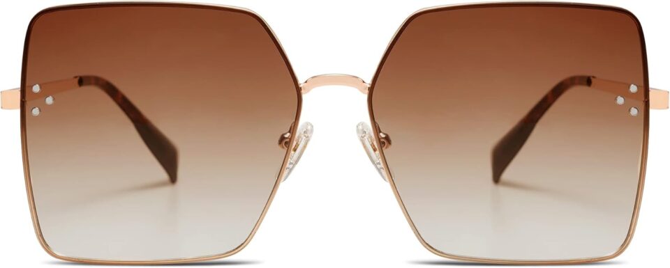 SOJOS Trendy Square Sunglasses Womens Big Oversized Designer Style UV Protection Sunnies Shades SJ1170