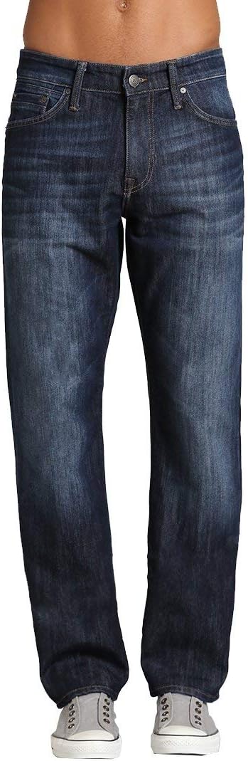 Mavi Men's Matt Mid Rise Straight Leg Jeans - Premium Relaxed Fit Denim Jeans