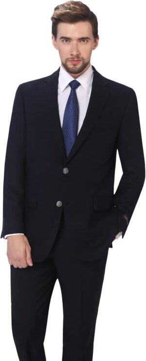 P&L Men's Premium Wool Blend Business Blazer Dress Suit Jacket