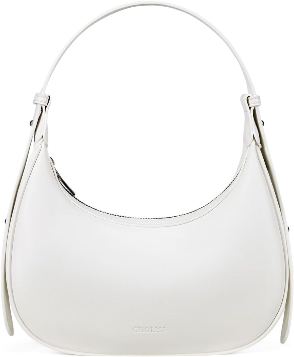 CHOLISS Shoulder Bag for Women RFID Vegan Leather Crescent Hobo Bag Clutch Underarm Purse Top-Handle Travel Handbags