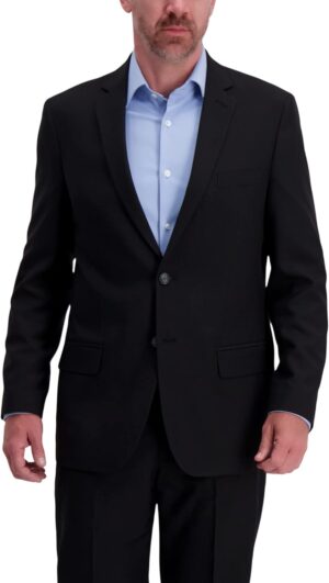 Haggar Men's Smart Wash Premium Stretch Classic Fit Regular and Big & Tall Suit Separates(Pants & Jackets)