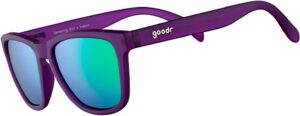 goodr Gardening with a Kraken Polarized Sunglasses for Men & Women, Medium Sized (OG), Dark Purple Translucent Lens with Light Green Mirrored Reflective Lens, UV400 Protection, No Slip, No Bounce