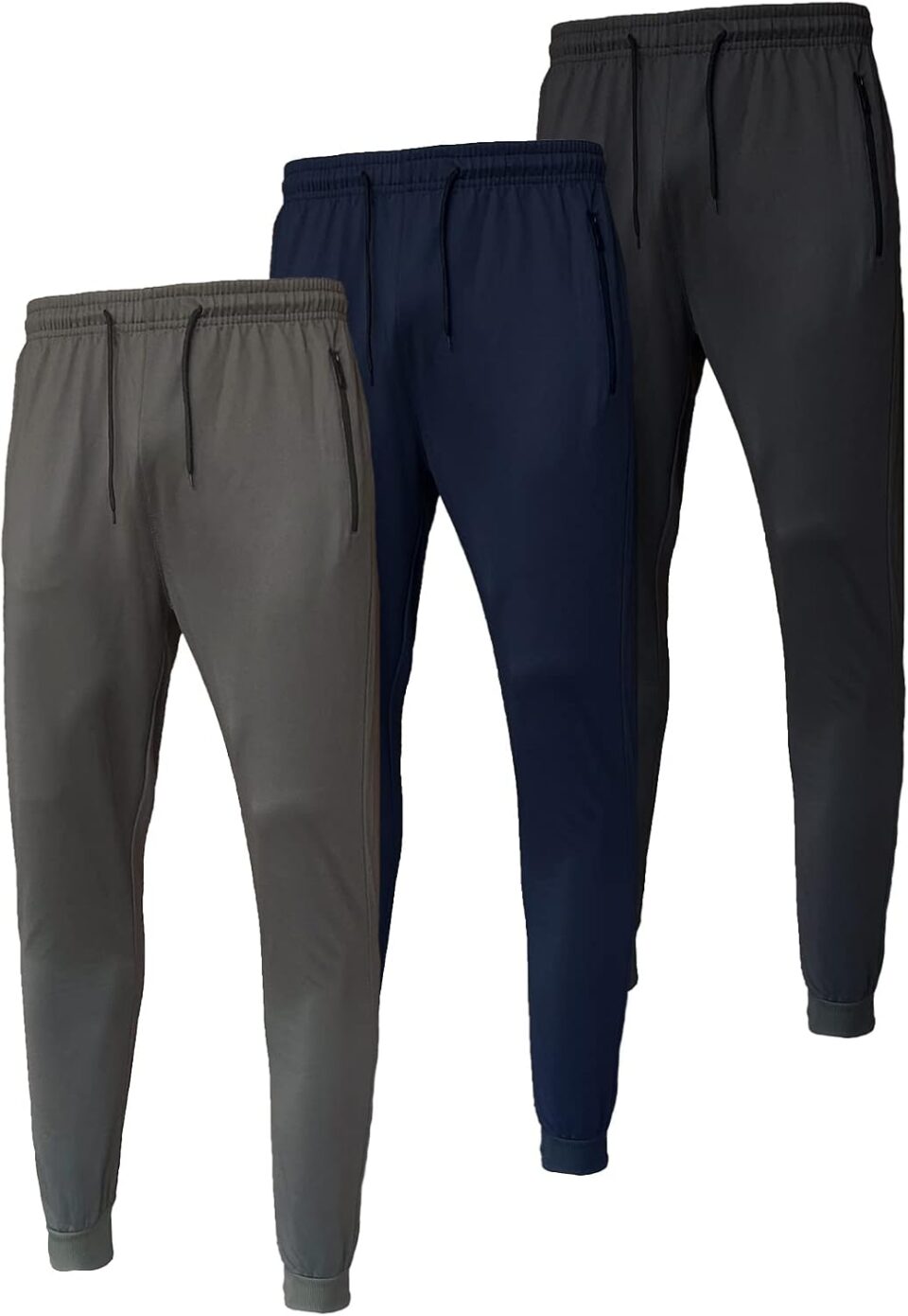 RPOVIG Sweatpants Joggers Jogging Workout:Men's Athletic Pants with Pockets 3 Piece Set for Running Gym Hiking