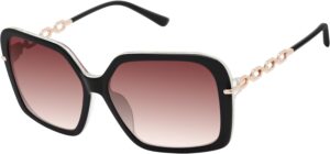 L.A.M.B. Gwen Stefani LA599 Oversized 70's Square Sunglasses for Women, 58 mm, UV400 Protection