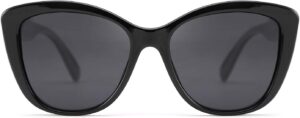 FEISEDY Polarized Vintage Sunglasses American Womens Square Jackie O Cat Eye Sunglasses B2451