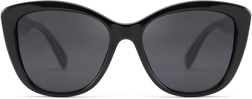FEISEDY Polarized Vintage Sunglasses American Womens Square Jackie O Cat Eye Sunglasses B2451