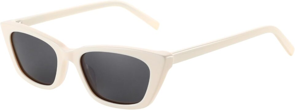 ZENOTTIC Trendy Polarized Women Sunglasses: Retro Narrow Cateye Shades for Ladies - Sun Glasses with UV400 Protection
