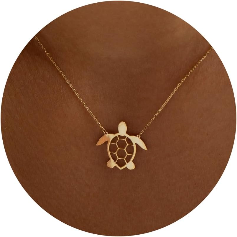 Gold Necklace for Women-14K Gold/Silver Plated Bee,Dragon,Horse,Teddy Bear,Elephant,Butterfly, Hummingbird, FishNecklace for Women Dainty Simple Jewelry for Women Gifts