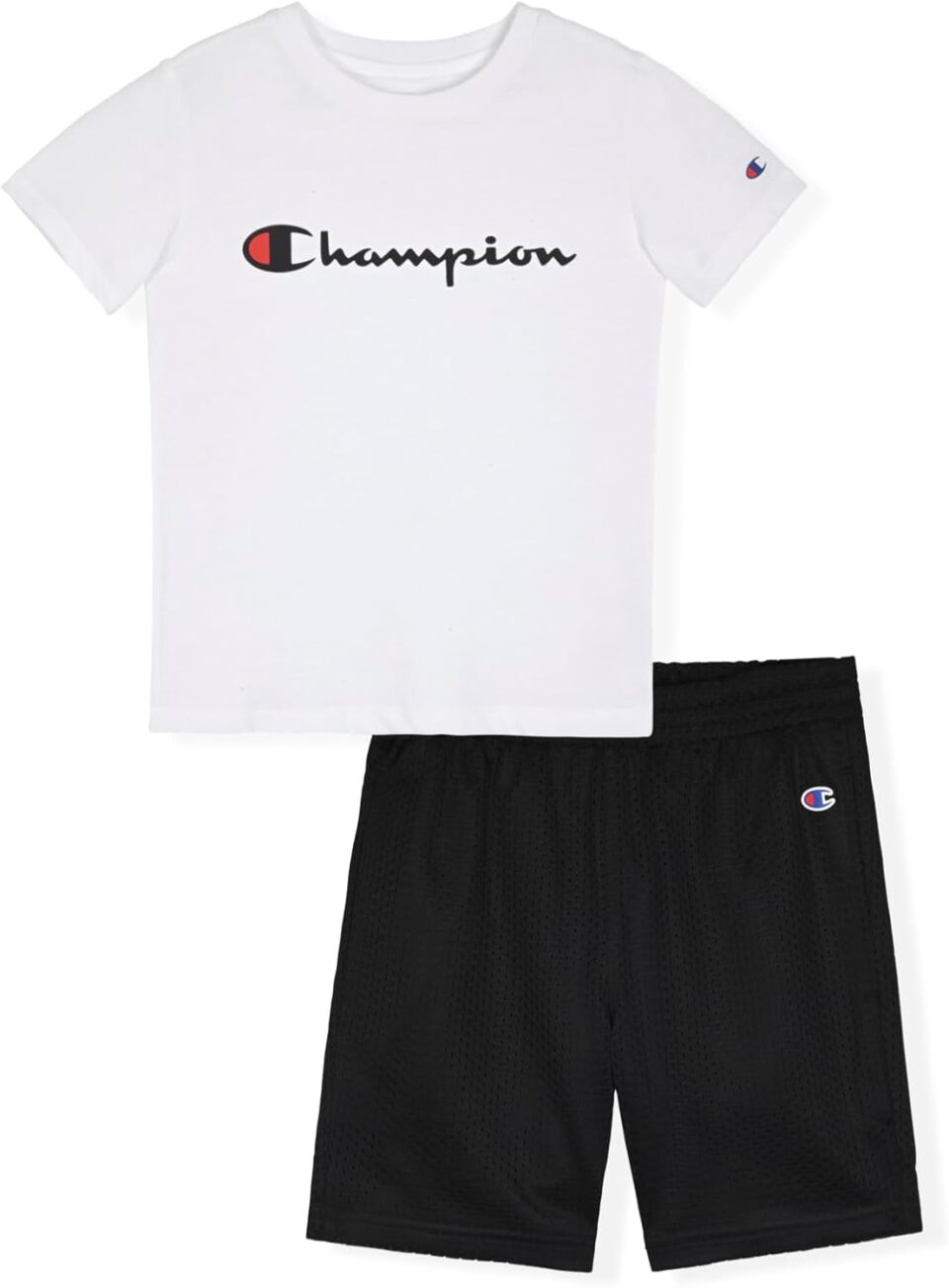Champion Boys Shorts Sets 2 Piece Tee Shirt and Athletic Shorts for Kids