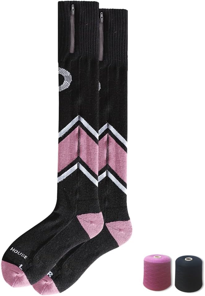 EnerWear Unisex Battery Heated Knee High Merino Wool Socks
