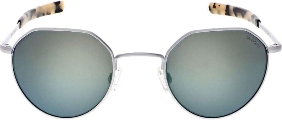 Randolph USA | Hamilton Round Hexagon Sunglasses for Men or Women Polarized 100% UV