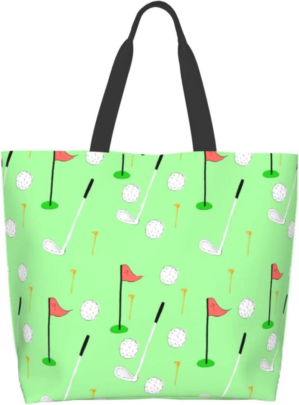 ASYG Cute Golf Print Sling Tote Bag For Women & Men