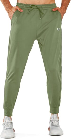 NORTHYARD Men's Joggers Pants with Zipper Pockets Tapered Athletic Workout Running Sweatpants for Men