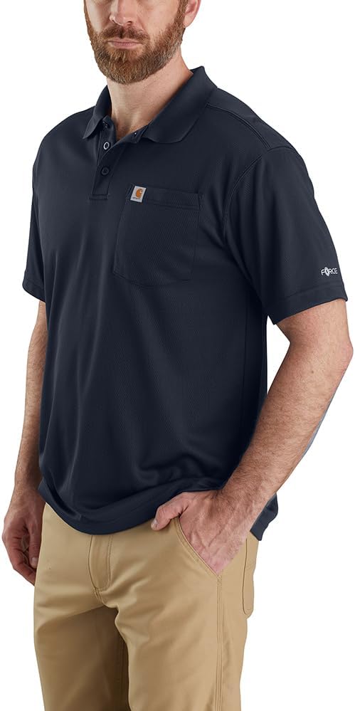 Carhartt Men's Force Relaxed Fit Lightweight Short-Sleeve Pocket Polo