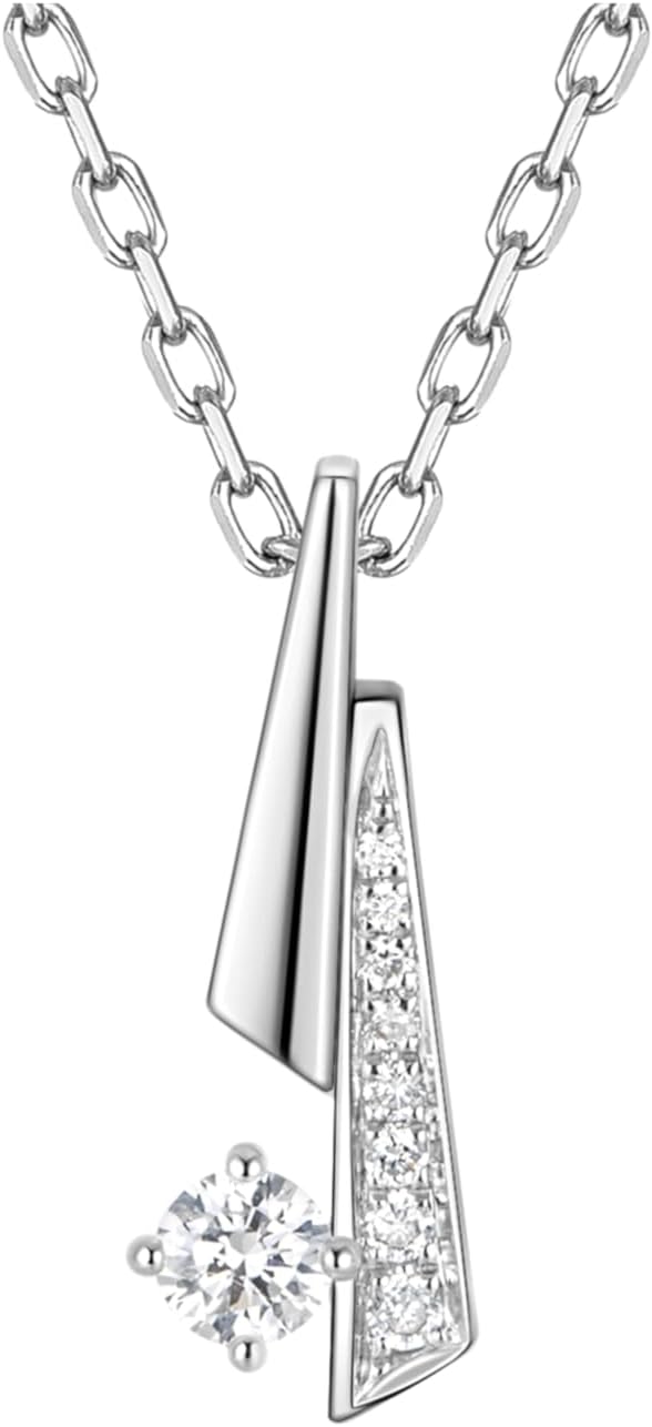 S925 Sterling Silver Lab Grown Diamond Necklace for Women,Jewelry Gift for Women,Anniversary,Valentine's Day,Mothers Day,Birthday Gift for Her,Wedding Anniversary Gifts for Wife