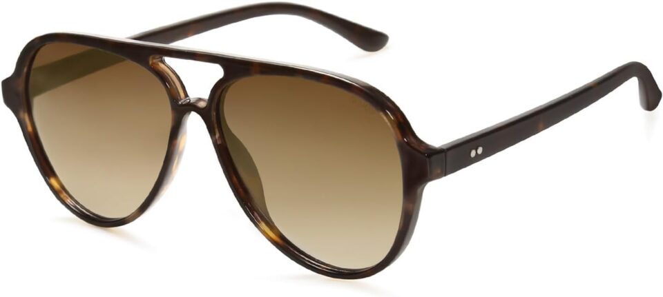 SOJOS Classic Polarized Aviator Sunglasses for Women Men, Retro Trendy Aviators Shades SJ2201