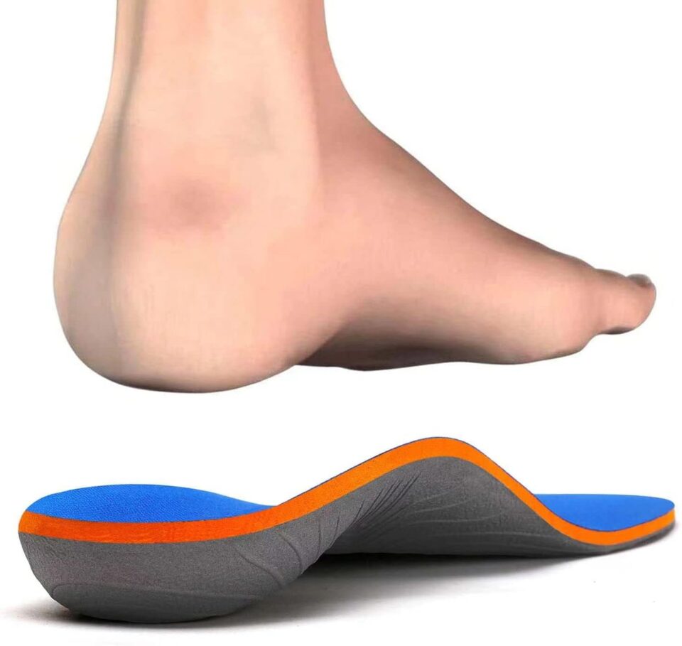 iFitna Full Length Orthotic Shoe Insoles Classic with Arch Support Unisex- Relieve Metatarsal, Arch and Heel Pain Blue03