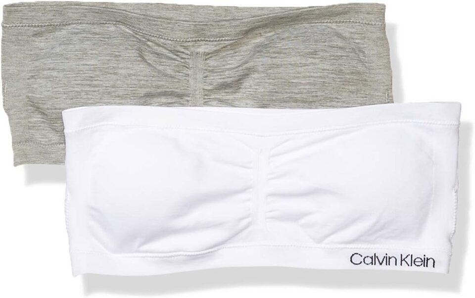 Calvin Klein Girls' Seamless Bandeau Bra, Multipack