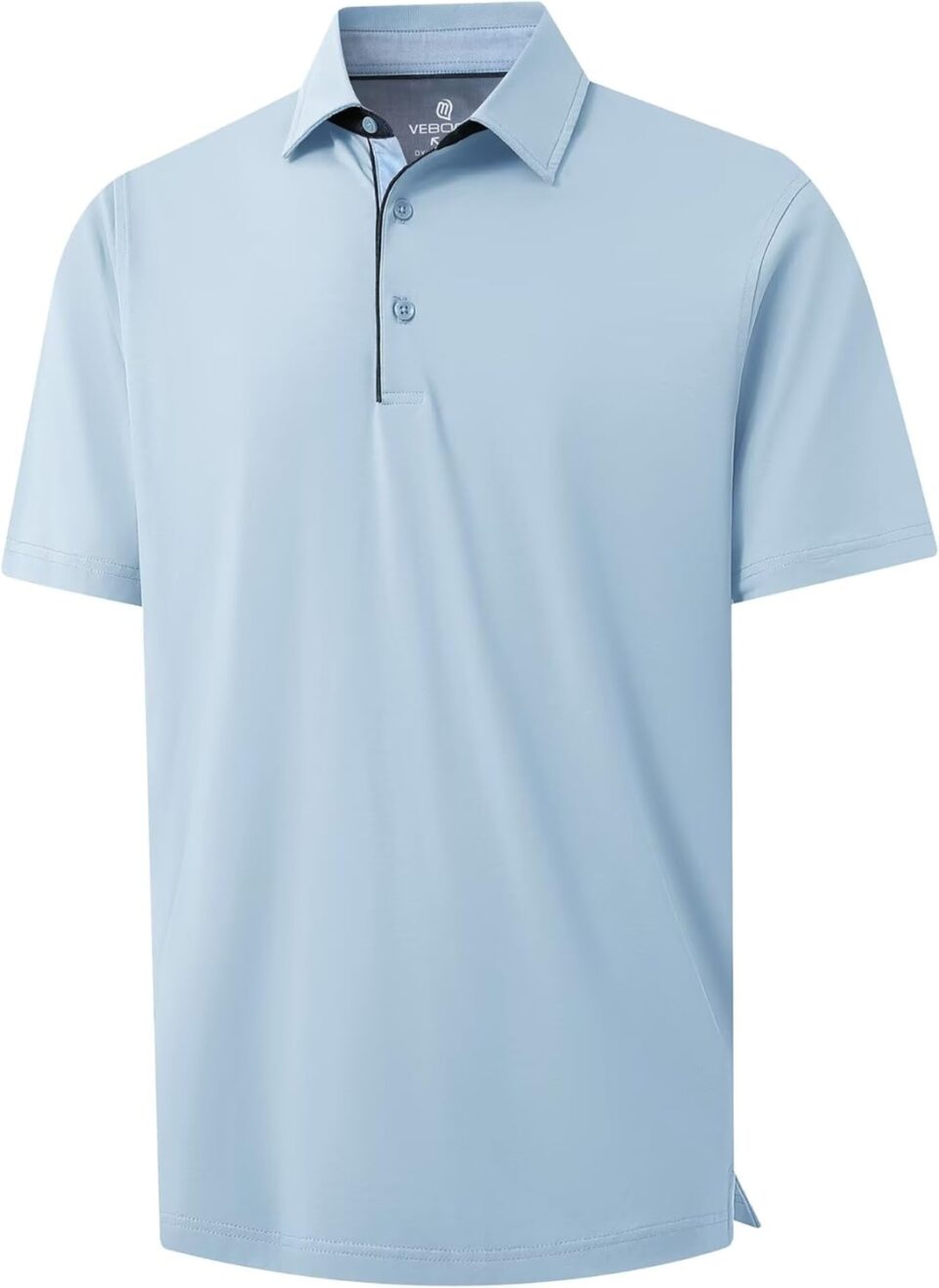 Men's Business Long and Short Sleeve Polo Shirts Mercerized Cotton Blend Casual Stylish Collared Shirts