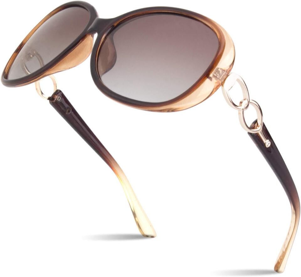 Sunier Sunglasses Womens Polarized Trendy Oversized Sun Glasses Fashion Ladies Shades 100% UV400 Protection S85