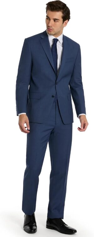 Michael Kors Men’s 3-Piece Classic Fit Suit Separates | Blazer, Vest & Pants, Perfect for Weddings, Proms & Formal Events