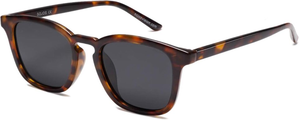 SOJOS Polarized Sunglasses for Women Men Classic Large Vintage Style Shades
