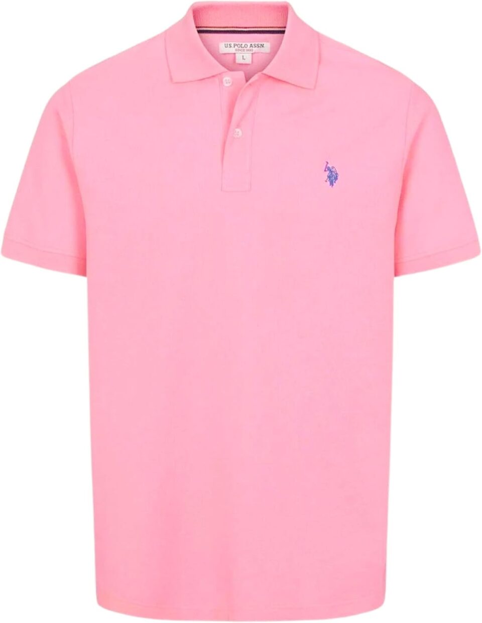 U.S. Polo Assn. Men's Solid Short Sleeve Interlock Polo Shirt, Golf Shirts for Men, Business Casual Polos