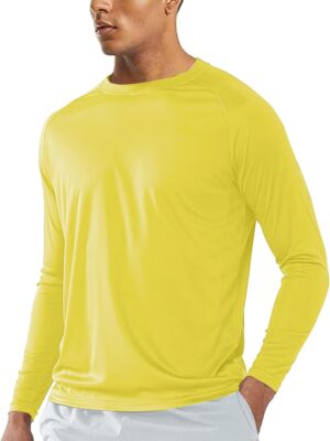 SWEET POISON Men's UPF 50+ Sun Shirts Long Sleeve UV Protection Lightweight Dry Fit T-Shirt for Athletic Outdoor Tee