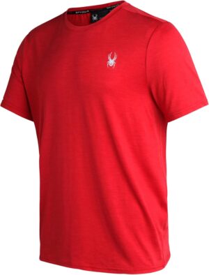 Spyder Men's Athletic T-Shirt - Active Performance Sports Tee - Dry Fit Short Sleeve Shirt (S-XL)