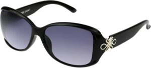 Foster Grant Womens Sublime Sunglasses, Black, 57mm US