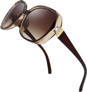 The Fresh Women's Oversized Square Jackie O Cat Eye Hybrid Butterfly Fashion Sunglasses - Exquisite Packaging