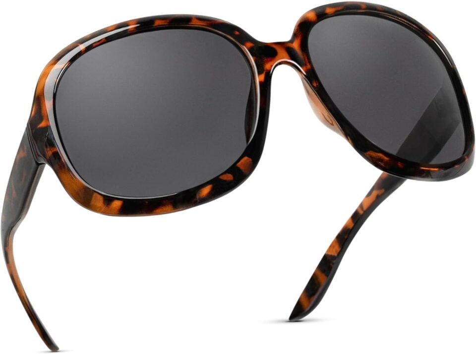miyya Bug Eye Oversized Polarized Sunglasses Womens, Trendy Retro Sun Glasses for Women 2025, Oversized UV Protection Shades